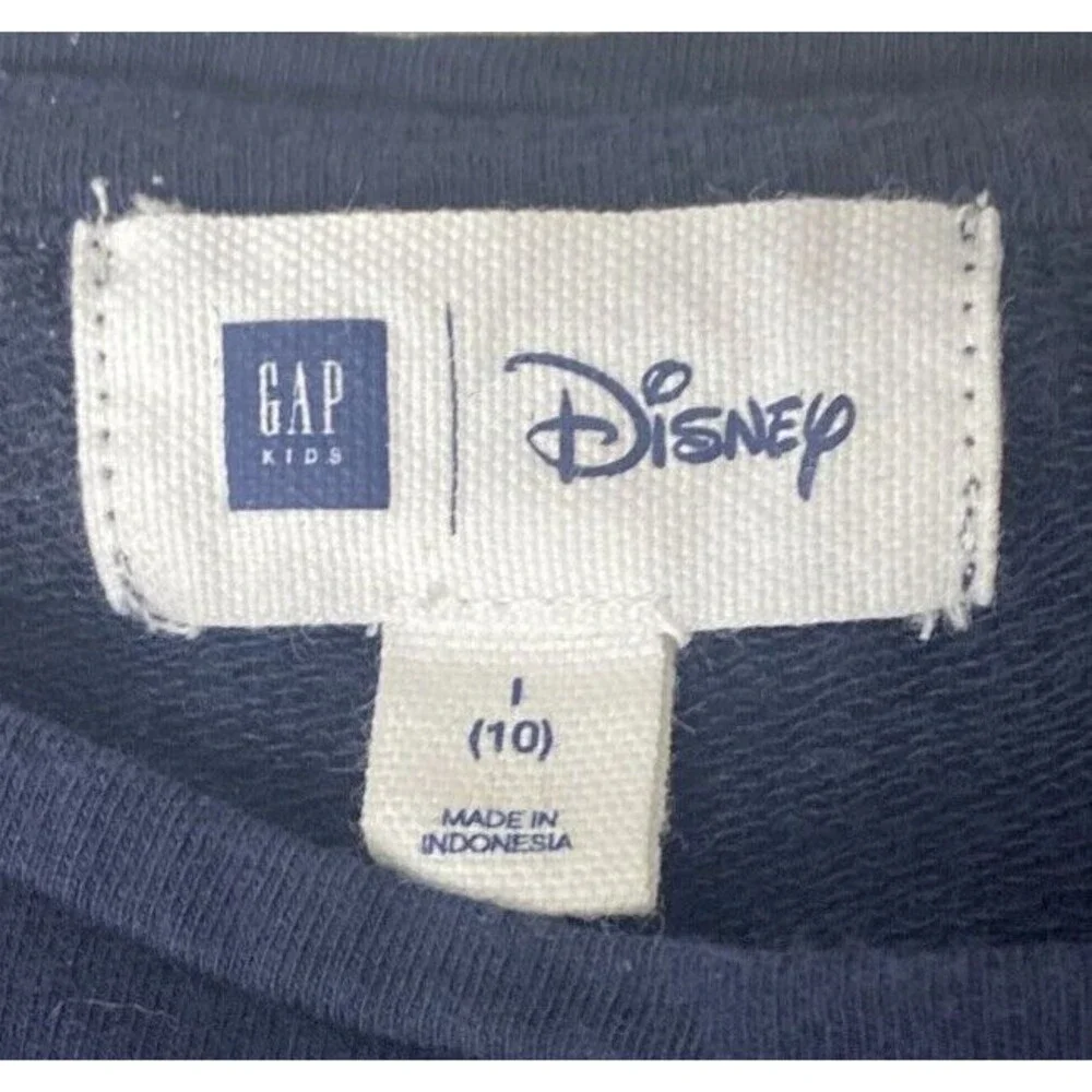 GAP Disney Minnie Mouse Girl's Kids Navy Blue and White Striped Dress L 10